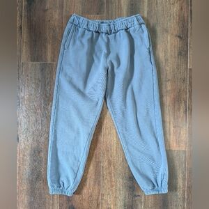 Pact Womens Organic Cotton Joggers Sweatpants Small Blue Pull On Lounge Travel